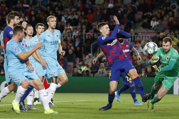 برشلونة لينجليه سلافيا براغ